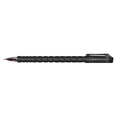 Ручка шариковая масляная BRAUBERG "Orient", ЧЕРНАЯ, корпус черный, игольчатый узел 0,7 мм, линия письма 0,35 мм, 143000