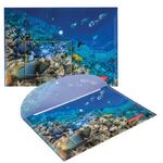 Папка-конверт с кнопкой BRAUBERG "SEA WORLD", А4, 160 мкм, до 100 листов, цветная печать, 228041