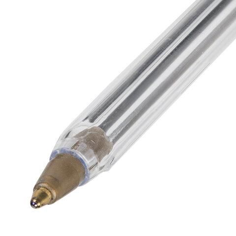Ручка шариковая STAFF Basic Budget BP-02, письмо 500 м, ЗЕЛЕНАЯ, длина корпуса 13,5 см, линия письма 0,5 мм, 143761