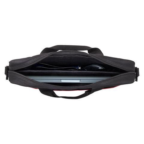 Сумка-портфель BRAUBERG "Practical" с отделением для ноутбука 15,6", черная, 29х40х7 см, 270829
