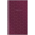 Телефонная книга А5, 80л., 7БЦ, OfficeSpace "Моноколор. Burgundy (бордовый)", выборочный УФ-лак, с высечкой