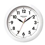 Часы настенные TROYKATIME (TROYKA) 11110118, круг, белые, белая рамка, 29х29х3,5 см