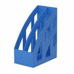Лоток вертикальный для бумаг КОМПЛЕКТ 2 шт., BRAUBERG "Modern", 245х75х320 мм, синий, 238031