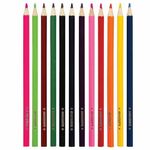 Карандаши цветные мягкие ЮНЛАНДИЯ "ЮНЛАНДИК В ДЖУНГЛЯХ", 12 цветов, металлический пенал, 181689