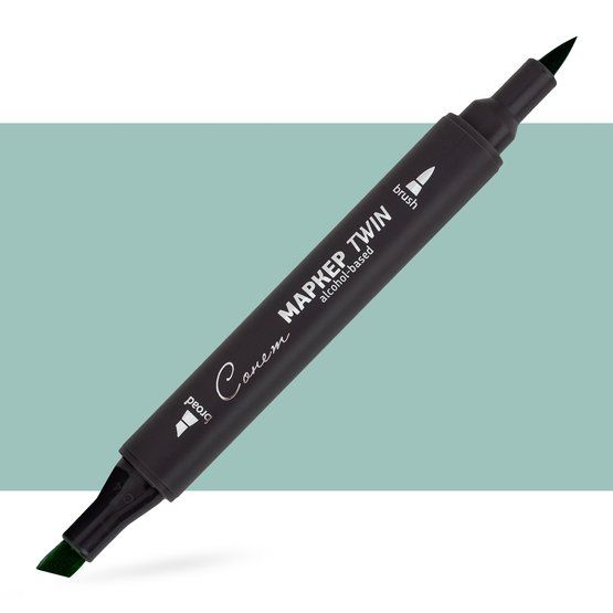 Маркер художественный спиртовой "Сонет" Twin Brush, зелёный горизонт