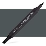 Маркер художественный спиртовой "Сонет" Twin Brush, зелёно-серый 9