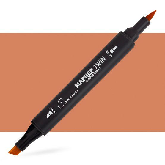 Маркер художественный спиртовой "Сонет" Twin Brush, хна