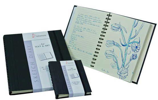 Hahnemuhle Блокнот-дневник "Sketch diary", на спирали, 60л (линейки и чистые), 120г/м2, А5