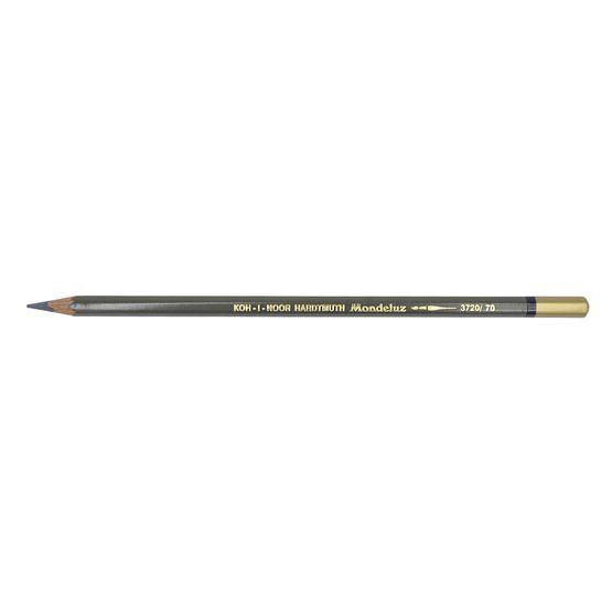 Карандаш акварельный художественный Mondeluz "KOH-I-NOOR" 3720/70, 12 шт/уп, серый тёмный