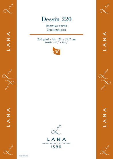 Альбом-склейка для рисования "Lana" Dessin, 220 г/м², А5, 30л