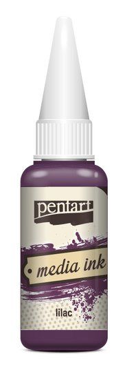 Красящие бескислотные чернила для декорирования "Pentart", цвет лиловый в банке 20мл