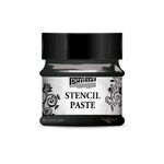 Паста для трафаретов на водной основе "Pentart", перламутровая, цвет чёрный бриллиант в банке 50мл
